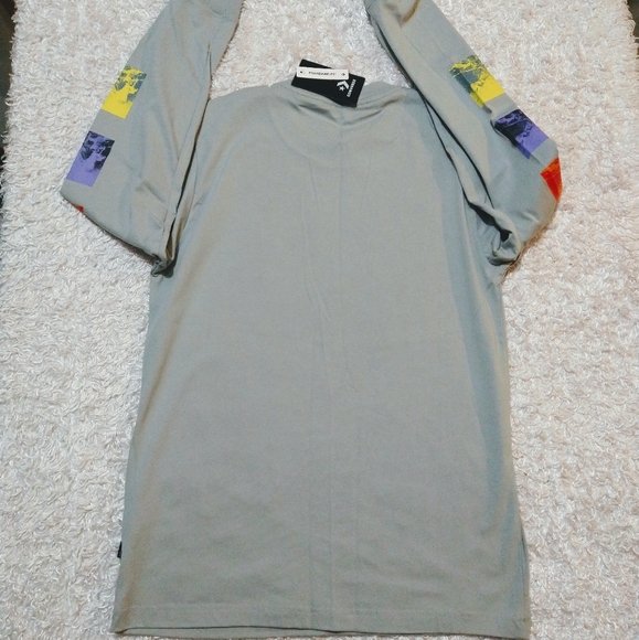 Men's Converse Gray Mountain Club Long Sleeve Shirt NWT - Picture 5 of 5